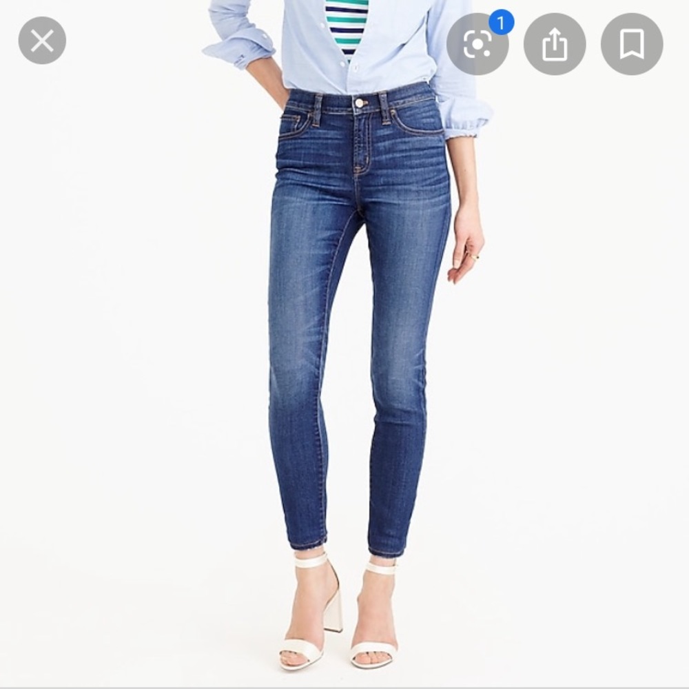 J. Crew Lookout High Rise Skinny Jeans